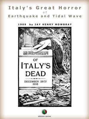 cover image of Italy's Great Horror of Earthquake and Tidal Wave